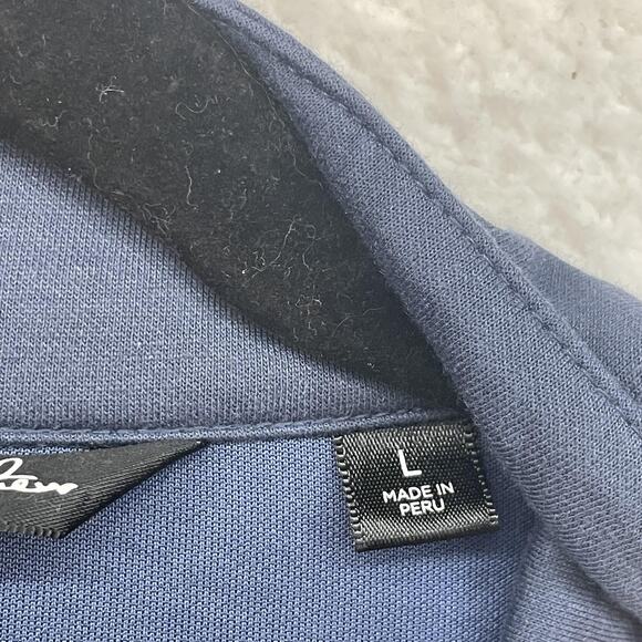 Travis Mathew Pullover Mens Large Blue 1/4 Zip Stellantis Logo Golf Performance - Picture 3 of 12